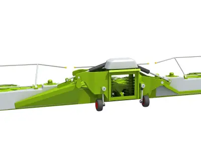 Harvester Threshing Header 3D model