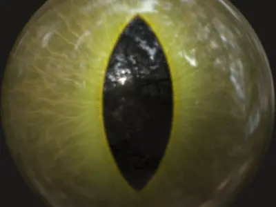 Rigged Crocodile with a simple texture 3D model