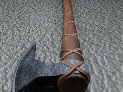 Axe 3d  Low-poly 3D model