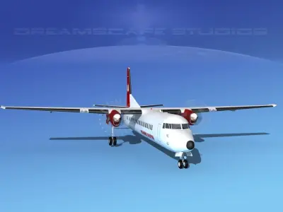 Fokker F-60 Richards Aviation 3D model