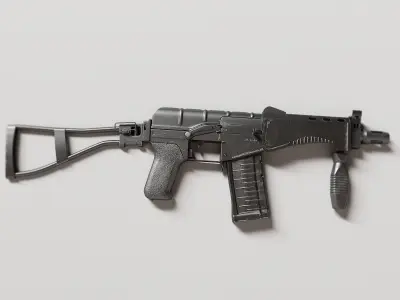 Machine gun cp-3m 3D model