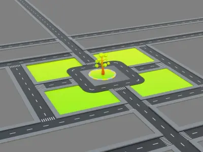 Low Poly City Pack Free low-poly 3D model