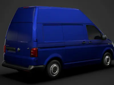 Volkswagen Transporter Van L1H3 T61 2020 3D model