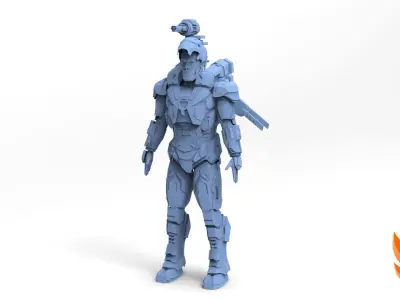 War Machine Inifinity War MK4 Armor 3D model