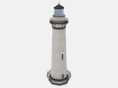 Lighthouse - Low-poly PBR textured model Low-poly 3D model