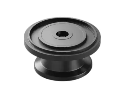 Industrial Control Knob Part Low-poly 3D model