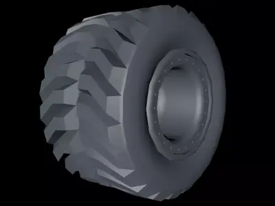 Tires set -Monster Truck- Pneumatici Free low-poly 3D model
