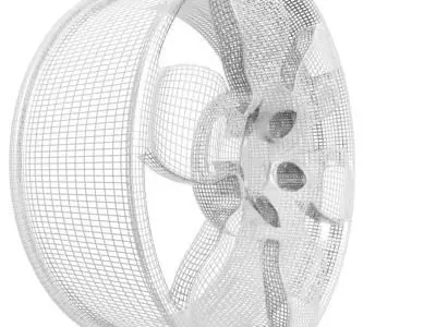 Wheel Rim 3D model 13