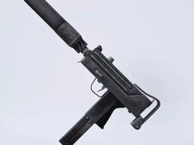 MAC10 SMG Submachine Gun for G8 3D model