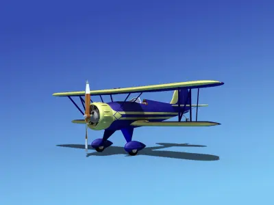 Waco YMF-5 V13 3D model