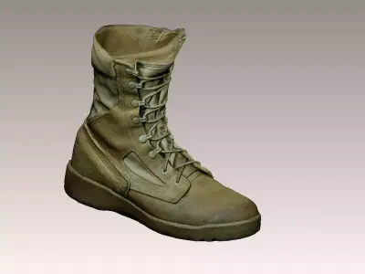 US ARMY combat boot Belleville 3D model