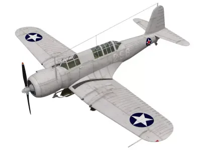 Chance Vought SB2U-3 Vindicator 3D model