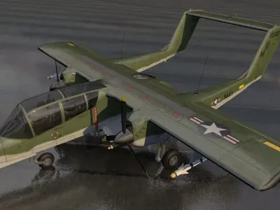 North American Rockwell OV-10 Bronco 3D model