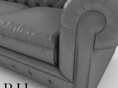 Kensington Upholstered Sofa RH Free 3D model