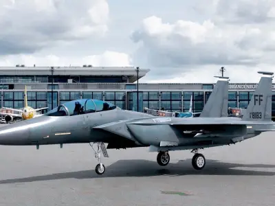 Aircraft F-15E Strike Eagle  Low-poly 3D model