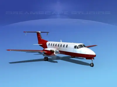 Beechcraft 1900C V17 3D model