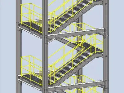 Industrial Tower 3D model