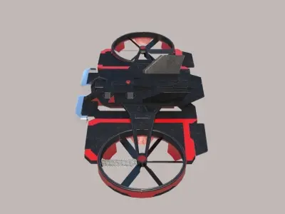 Drone The Wandering Earth Low-poly 3D model