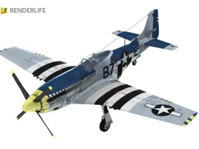 P-51-D Mustang 3D model