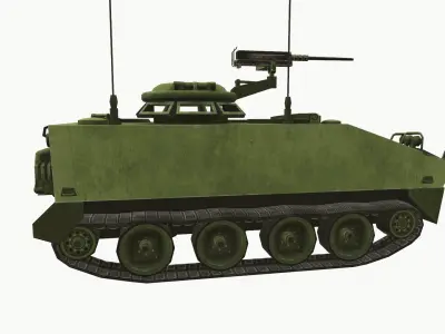 M114 Armored Fighting Vehicle Low-poly 3D model