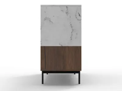 Modern FlatPack Credenza Cabinet Free 3D model