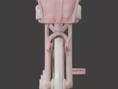 Stylized 3D Valentine  Bicycle Model Low-poly 3D model buy