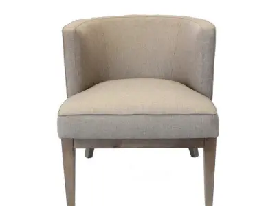 Barnard Wide Barrel Chair 3D model