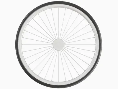 Bicycle Tire 01 Low-poly 3D model