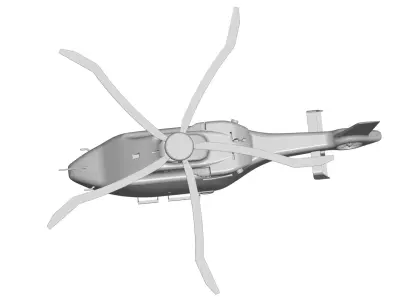 airbus h160 helicopter 3D model