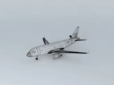 Air Serbia Airbus A319 3D model