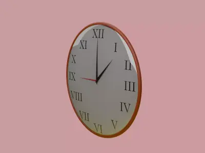 Clock Free low-poly 3D model purchase