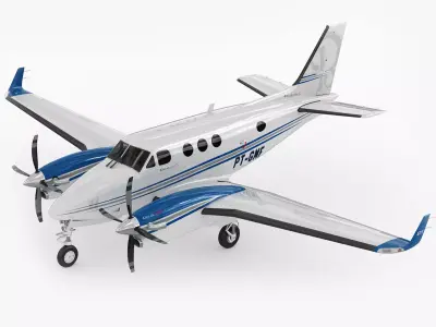 Beechcraft King Air c90gtx 3D model