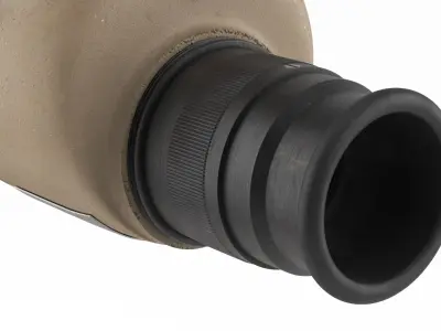 Spotting Scope with Tripod Desert Color 3D model