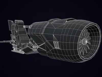 Hoverbike - Rocket 3D model