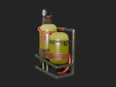  Fortnite Last Gasp Backpack 3D model