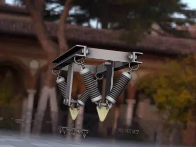 Electricity Poles Insulators 8 - Object 112 Low-poly 3D model