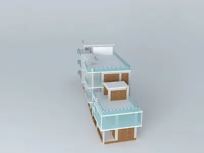 small office service building 3D model