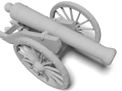 war cannon for 3D print 3D print model