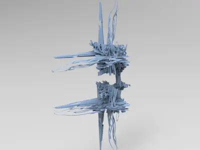 Haze Maze temple structure part 1  Low-poly 3D model