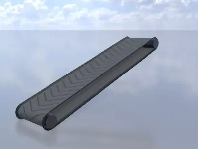 Conveyor belt system with shape key animation Low-Poly Low-poly 3D model