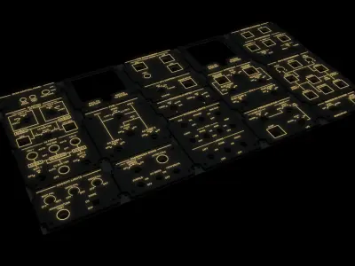 Embraer E1 Overhead Panels 3D print model