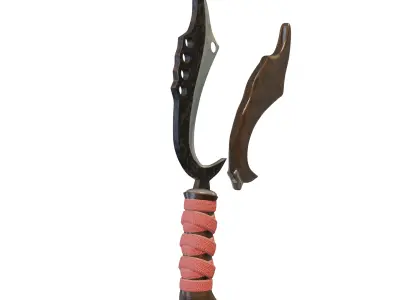 Sundanese Kujang Traditional Weapon 3D model