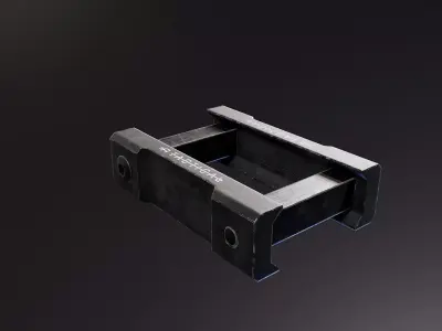 Double Picatinny Clamp Free low-poly 3D model