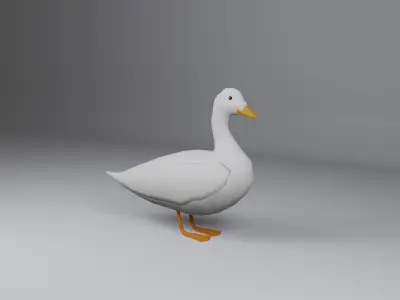 Duck 3d Low-poly 3D model