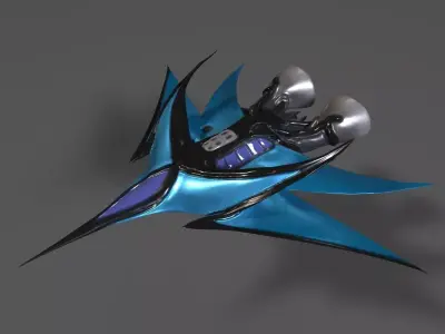 Refraction Jet - Shuttle Free 3D model