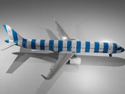 Condor Airlines Airlines airbus a321neo LR 3D Model Low-poly 3D model