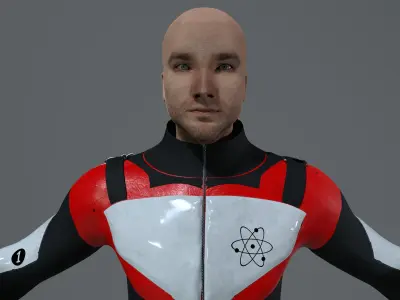 MOTOR RIDER Low-poly 3D model