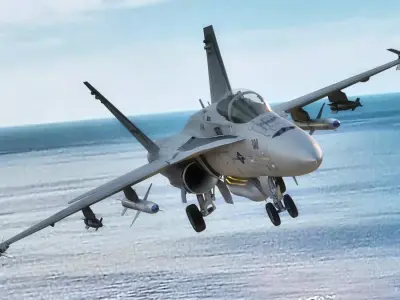 F18 Hornet with cocpit High Quality Changeable decal and text Free 3D model