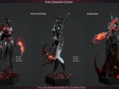 The crimson court Full Package Commercial Licensed 3D print model