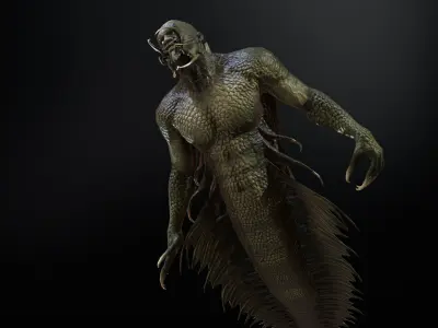 Mutant6R1 Low-poly 3D model